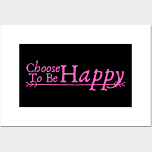 Motivational Life Quote- Be Happy Posters and Art